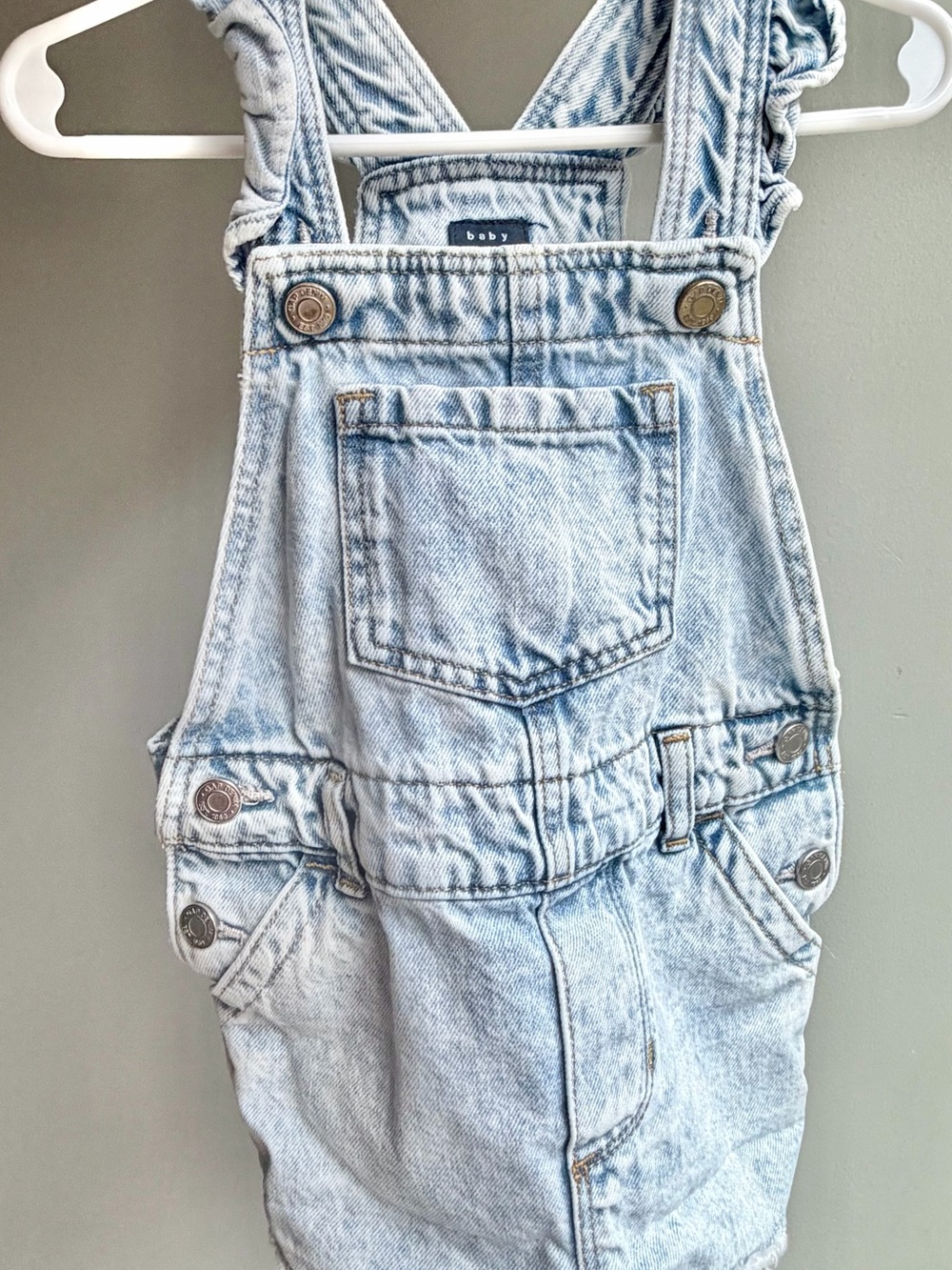 babyGAP Light Blue Denim Overalls